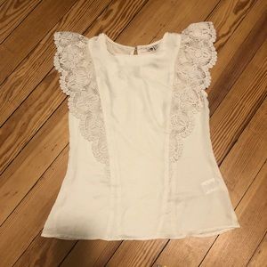 Anthropologie | Dolan lace top size xs cream color